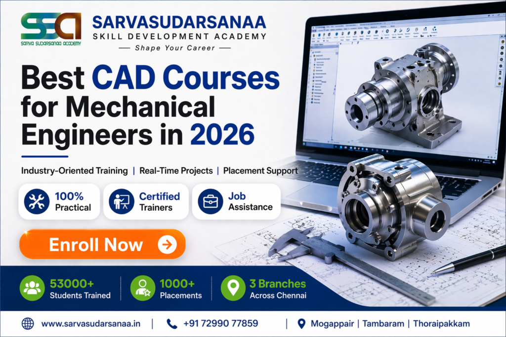 Best CAD Courses for Mechanical Engineers - Sarva Sudarsanaa Academy